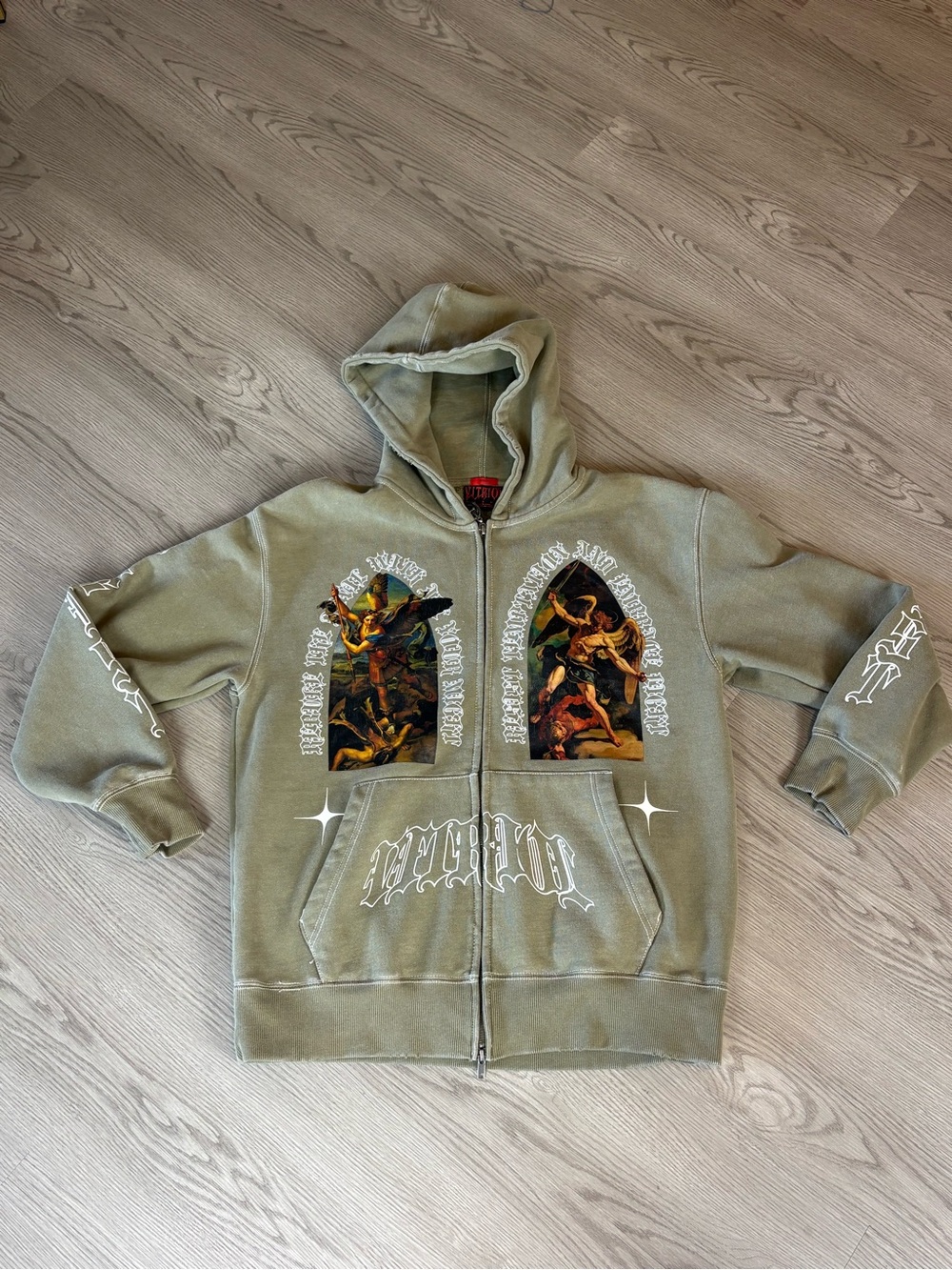 Vitriol Boxy Olive Green Gothic Jacket